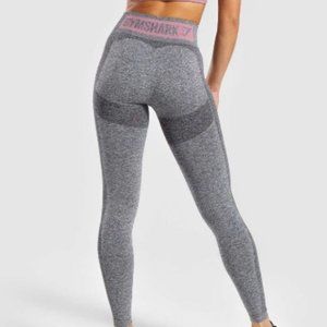 Flex High Waisted Leggings - Charcoal Marl/ Dusky